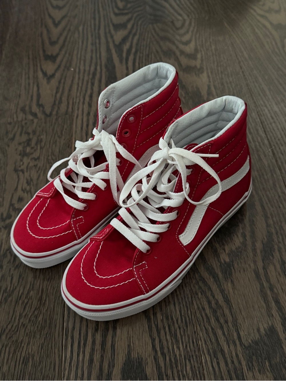Red Vans skateboarding shoes, Size US 5.5 women’s BRAND NEW #skateboarding #vans